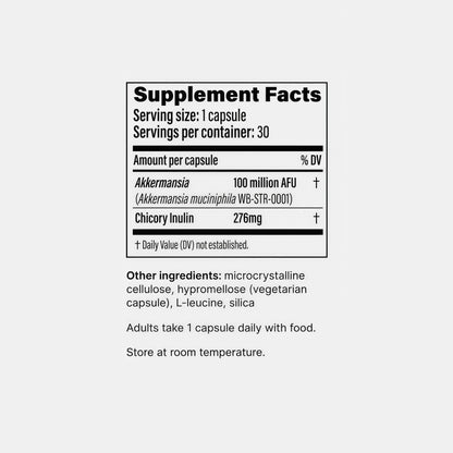 Pendulum Akkermansia Probiotic with Prebiotic Fiber - Delayed Release Capsules, Third-Party Tested, Authentic 100M AFU Live Strain for Gut Health & GLP-1 Support for Men & Women (90 Capsules, 1-Pack)